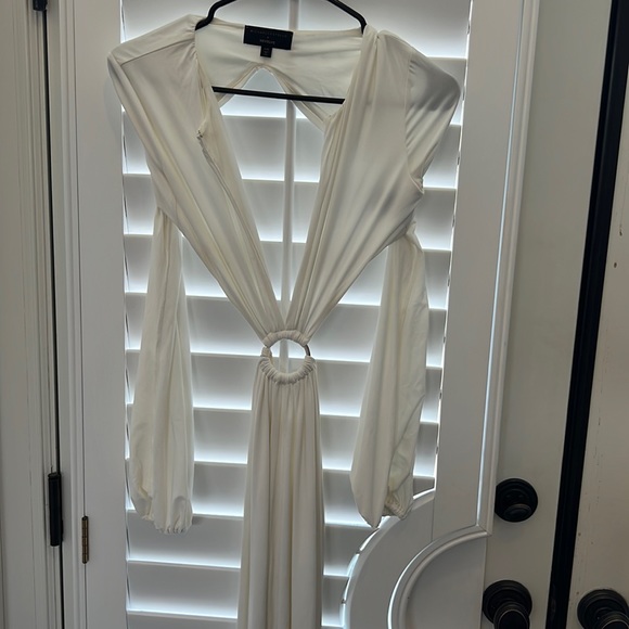 Revolve White Long Dress - Michael Costello X Revolve (XXS) - Picture 3 of 9